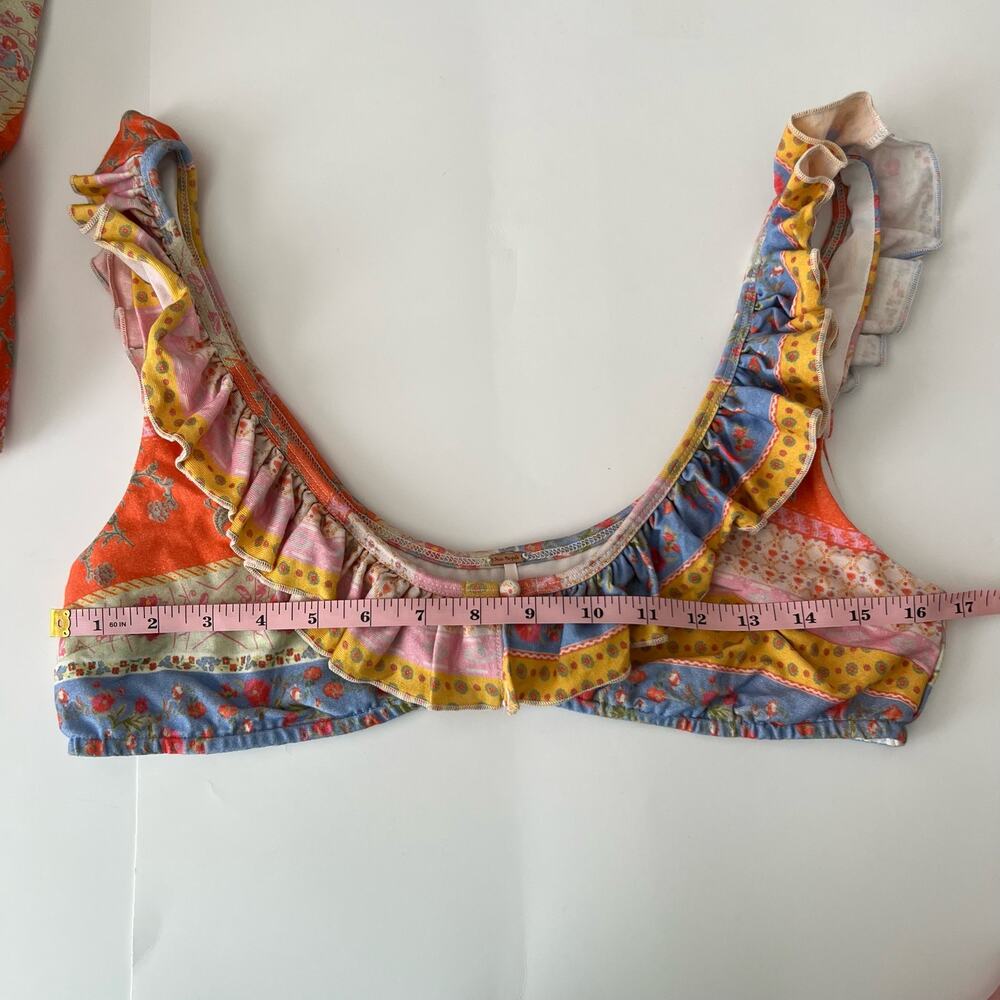 Free People As It Was Two Piece Skirt Set In Oak Multi Tropical Print Size M - Picture 14 of 16